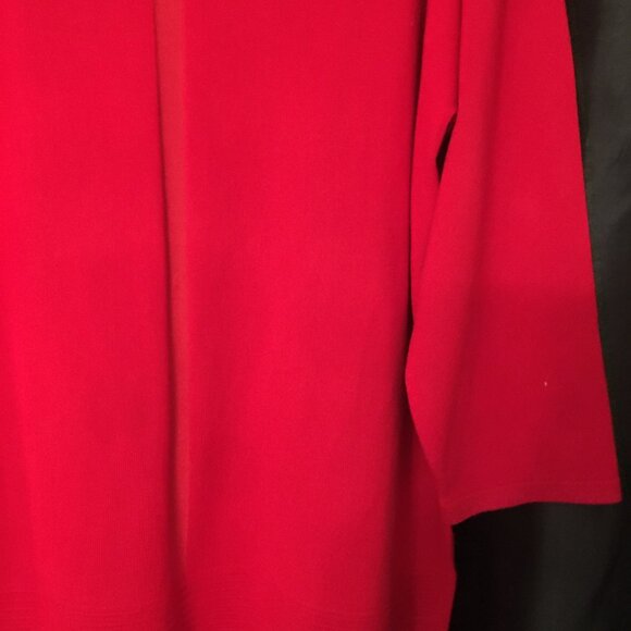 NWT Tint & Shadow red tunic sweater 1X - Picture 5 of 10
